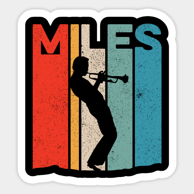 Miles Davis Sticker by Yusa The Faith